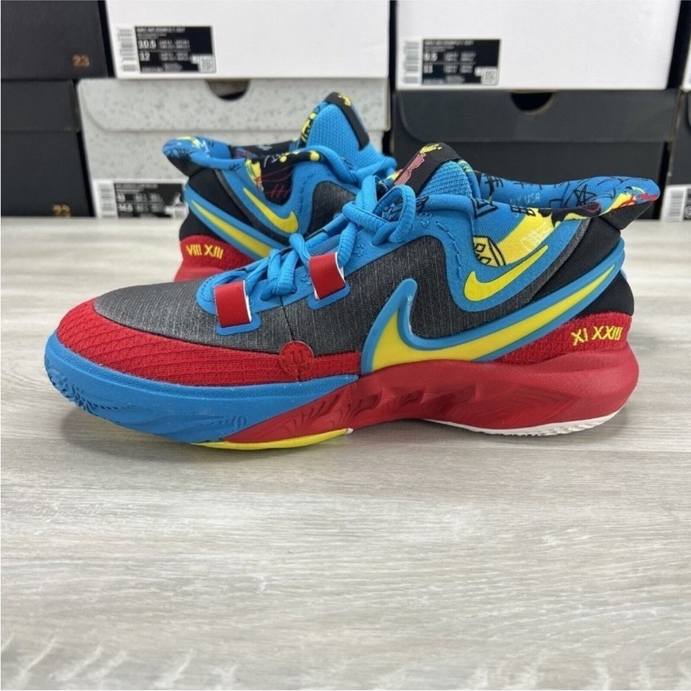 Nike Kyrie 8 GO Black Blue Red DQ8078-012 GS - Picture 5 of 6